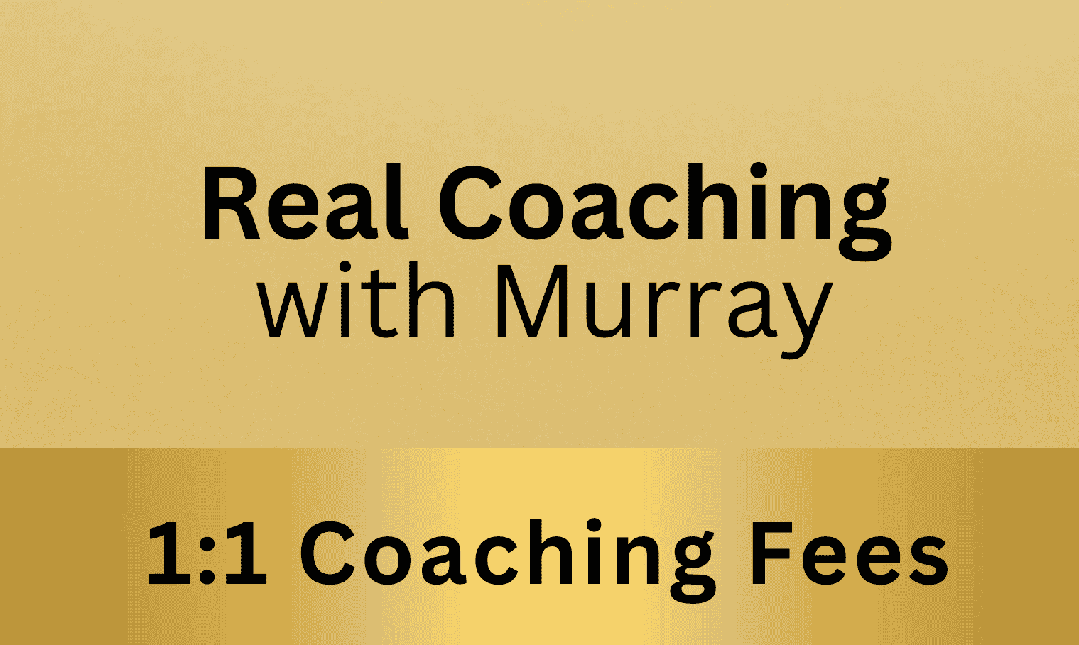 Real 1:1 Private Coaching